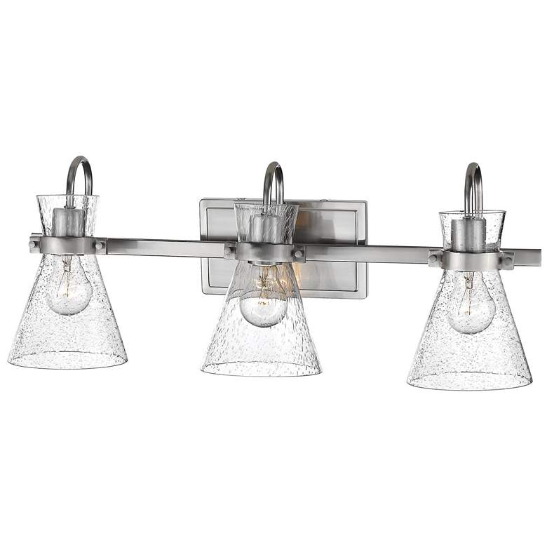 Image 1 Millennium Lighting Layton 3-Light Vanity Light in Brushed Nickel