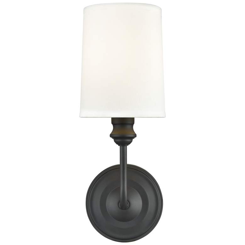 Image 1 Millennium Lighting Leena 1-Light Indoor Wall Sconce in Matte Black