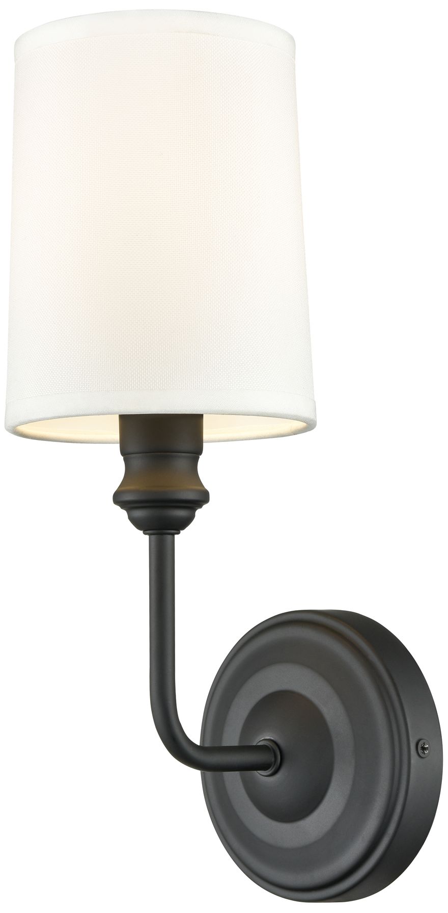 Image 2 Millennium Lighting Leena 1-Light Indoor Wall Sconce in Matte Black more views