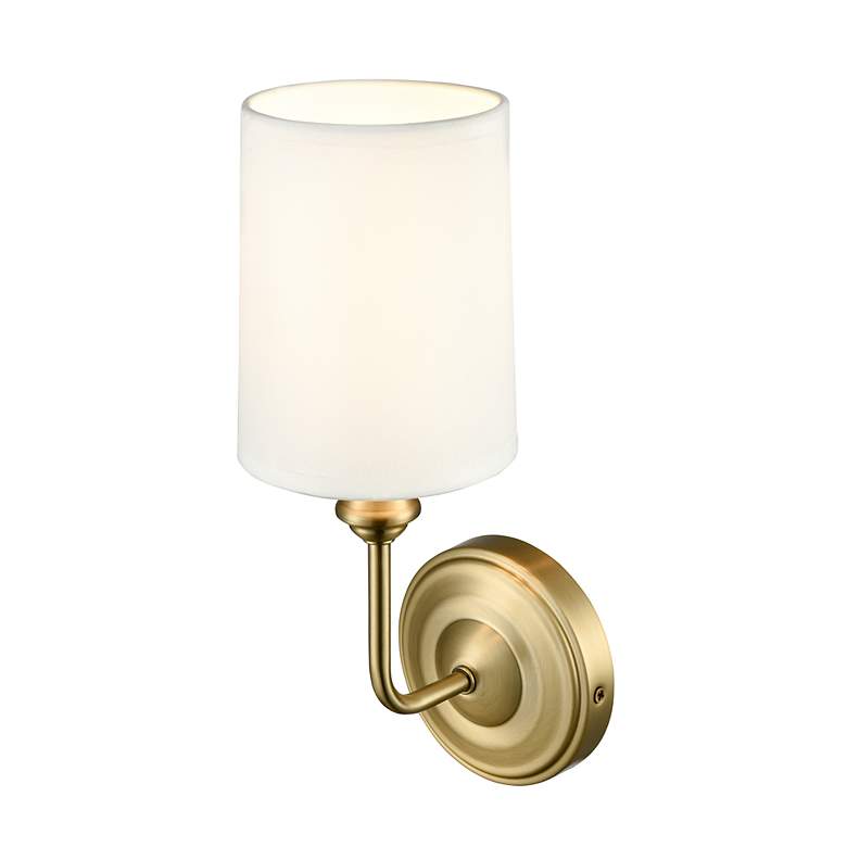 Image 3 Millennium Lighting Leena 1-Light Indoor Wall Sconce in Vintage Brass more views