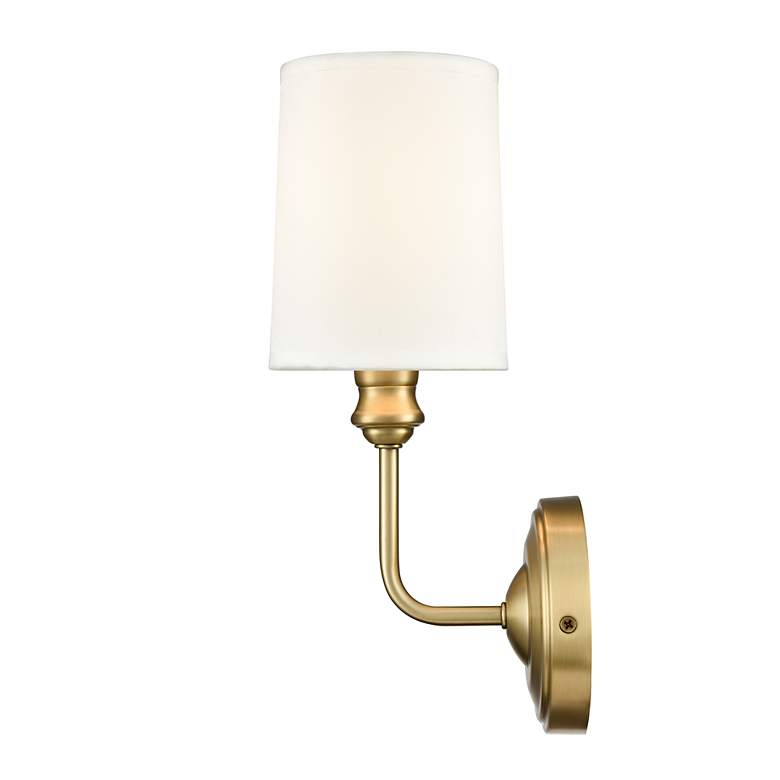 Image 4 Millennium Lighting Leena 1-Light Indoor Wall Sconce in Vintage Brass more views