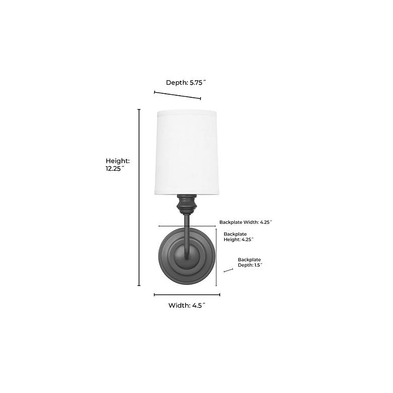 Image 6 Millennium Lighting Leena 1-Light Indoor Wall Sconce in Vintage Brass more views