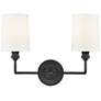 1_Millennium Lighting Leena 2-Light Vanity Light in Matte Black