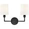 Millennium Lighting Leena 2-Light Vanity Light in Matte Black