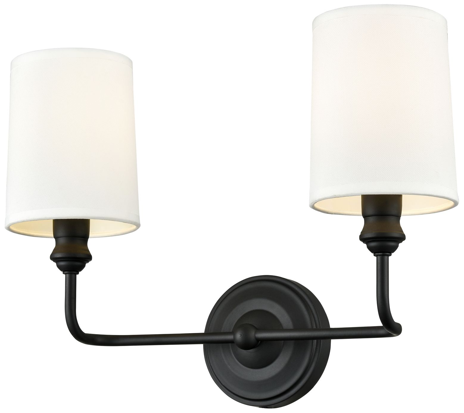 Image 2 Millennium Lighting Leena 2-Light Vanity Light in Matte Black more views