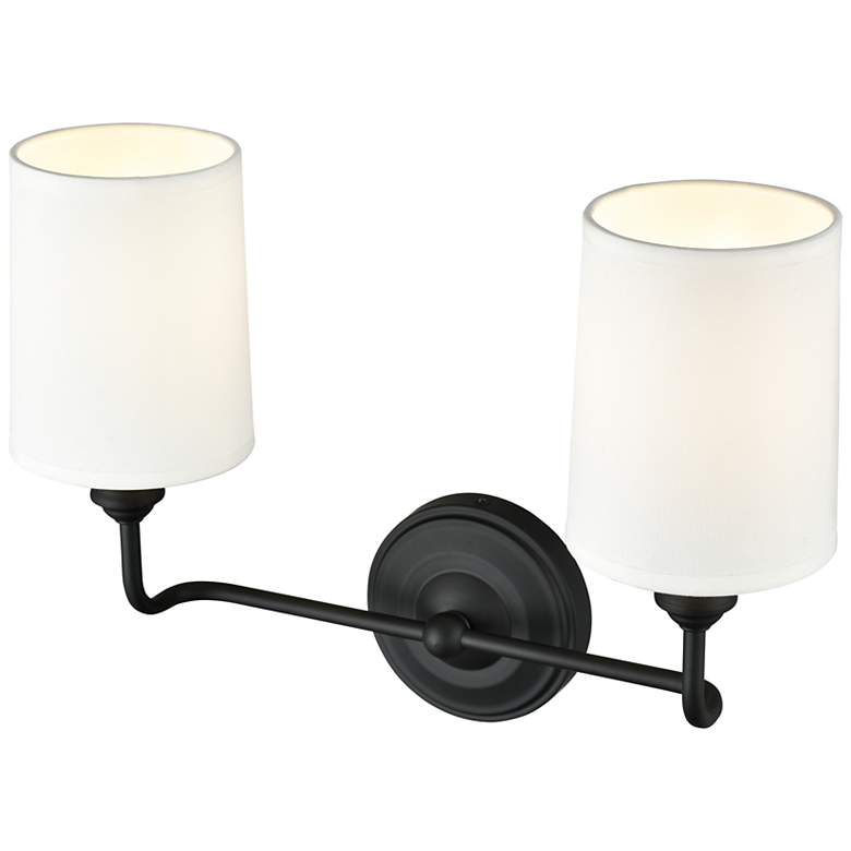 Image 3 Millennium Lighting Leena 2-Light Vanity Light in Matte Black more views