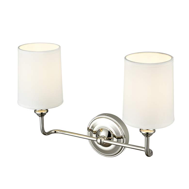 Image 3 Millennium Lighting Leena 2-Light Vanity Light in Polished Nickel more views