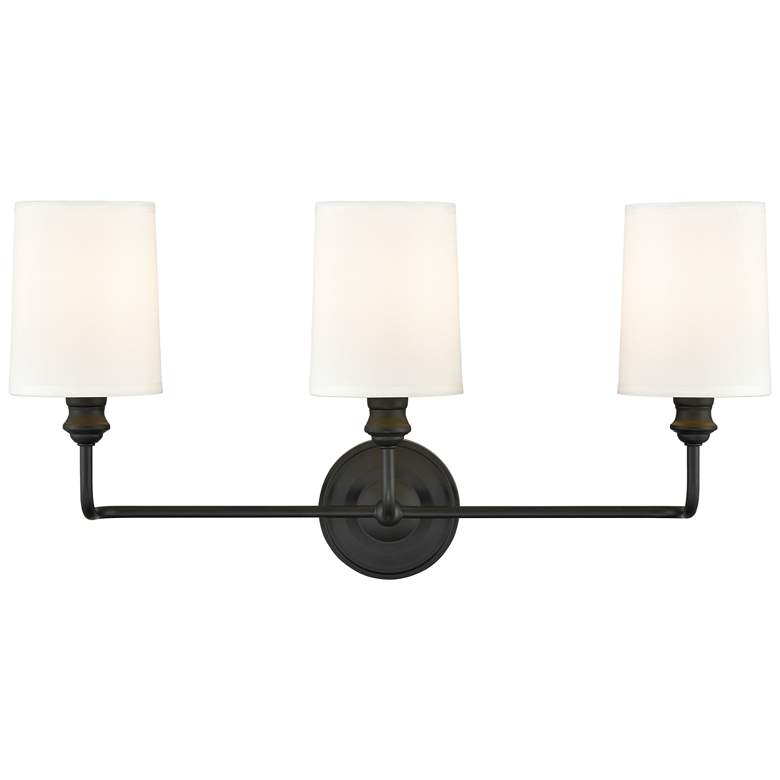 Image 1 Millennium Lighting Leena 3-Light Vanity Light in Matte Black