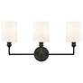 Millennium Lighting Leena 3-Light Vanity Light in Matte Black