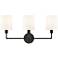 Millennium Lighting Leena 3-Light Vanity Light in Matte Black