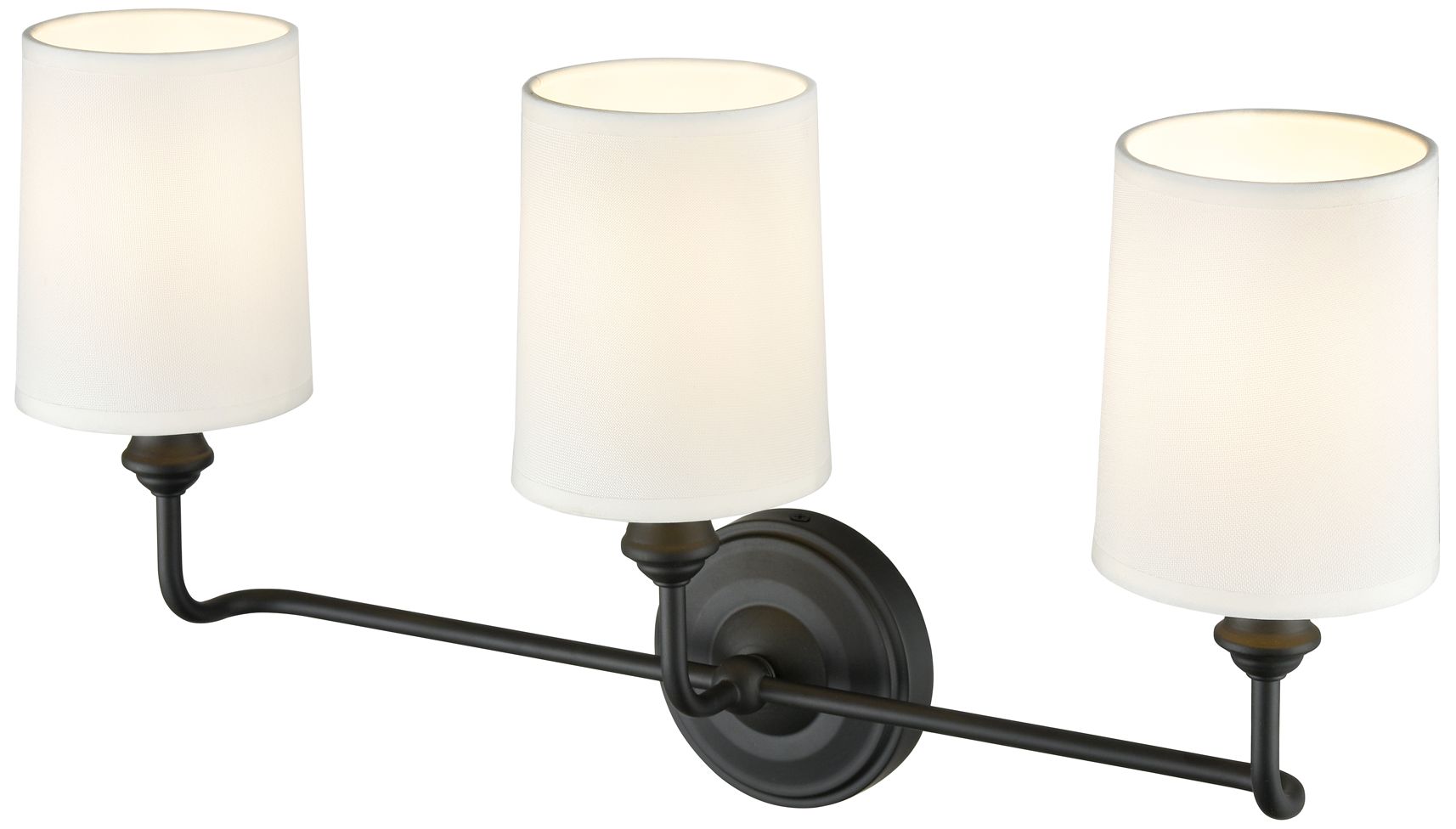 Image 3 Millennium Lighting Leena 3-Light Vanity Light in Matte Black more views