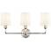 Millennium Lighting Leena 3-Light Vanity Light in Polished Nickel