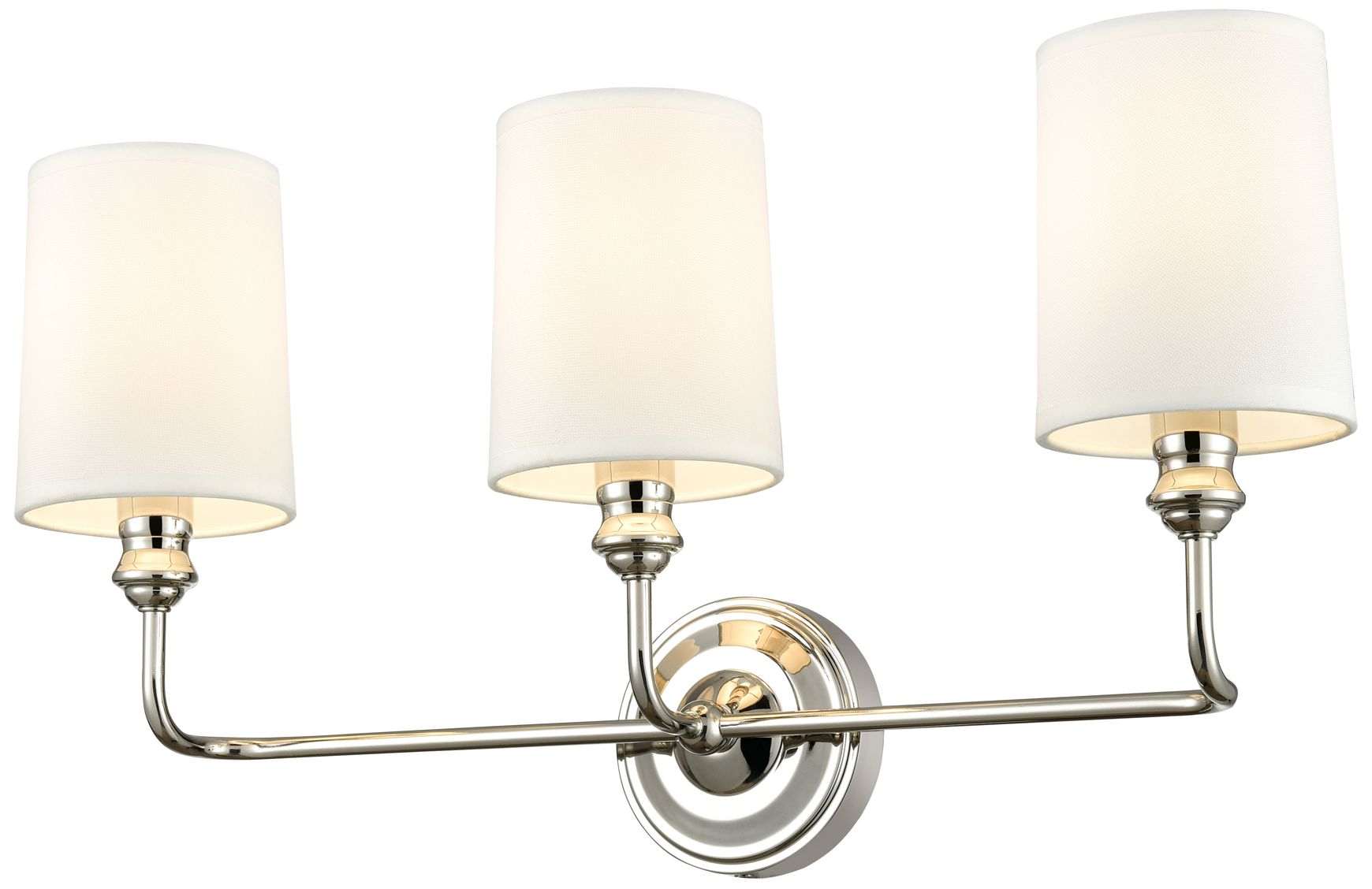 Image 2 Millennium Lighting Leena 3-Light Vanity Light in Polished Nickel more views