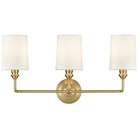 Image1 of Millennium Lighting Leena 3-Light Vanity Light in Vintage Brass