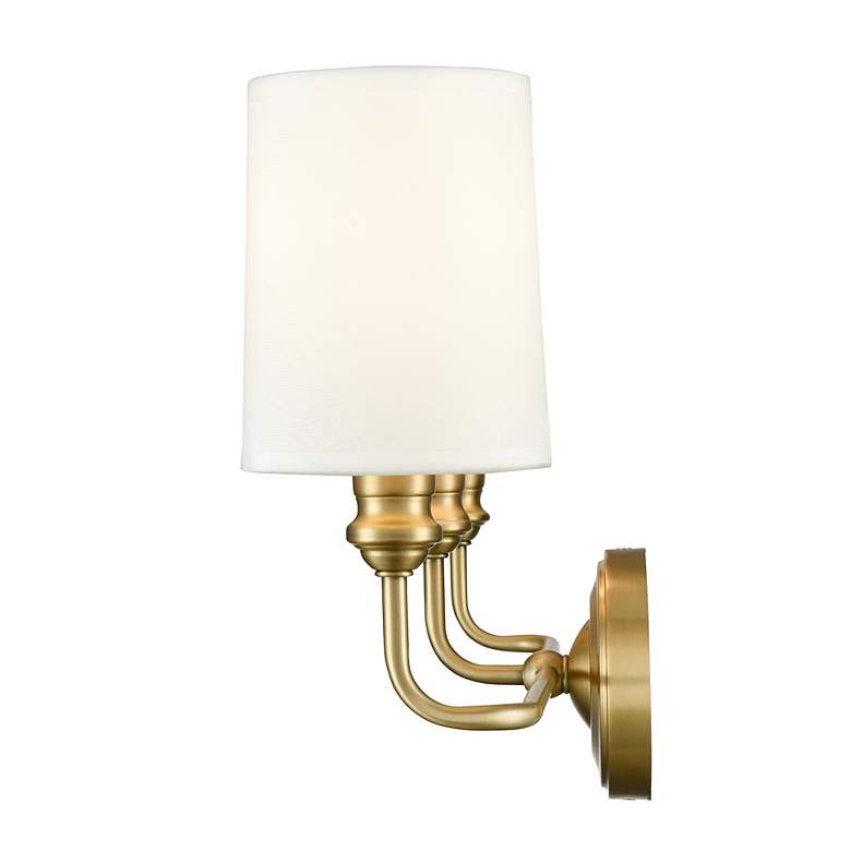 Image 4 Millennium Lighting Leena 3-Light Vanity Light in Vintage Brass more views