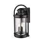 2_Millennium Lighting Livingston 3-Light Outdoor Wall Sconce in Black more views