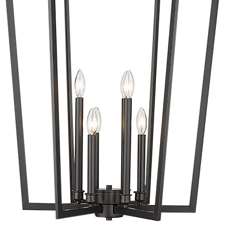 Image 2 Millennium Lighting Lizabeth 25" Wide 6-Light Matte Black Pendant more views