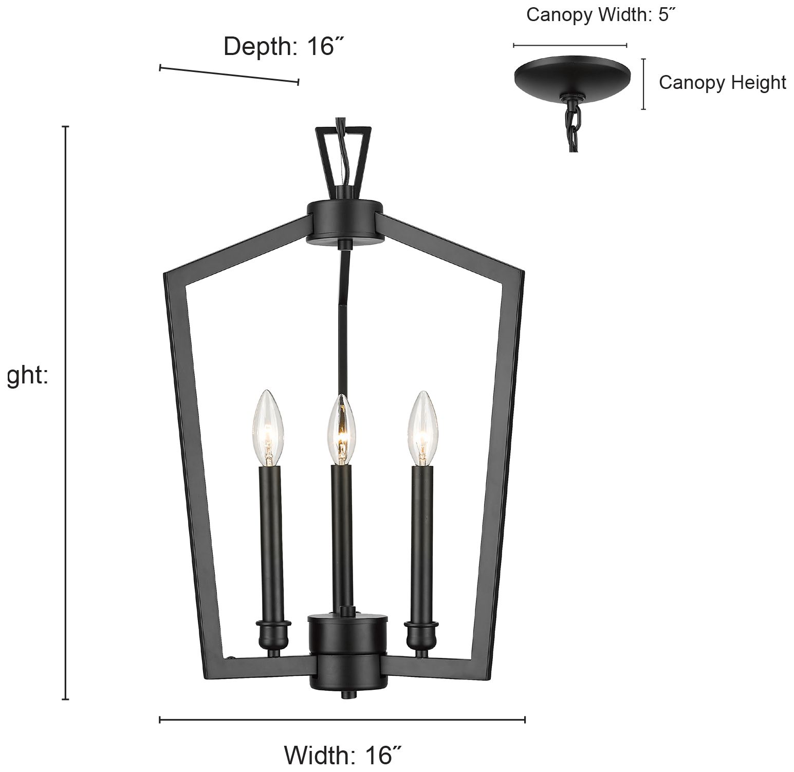Image 6 Millennium Lighting Lizabeth 3-Light Pendant in White/Gold more views