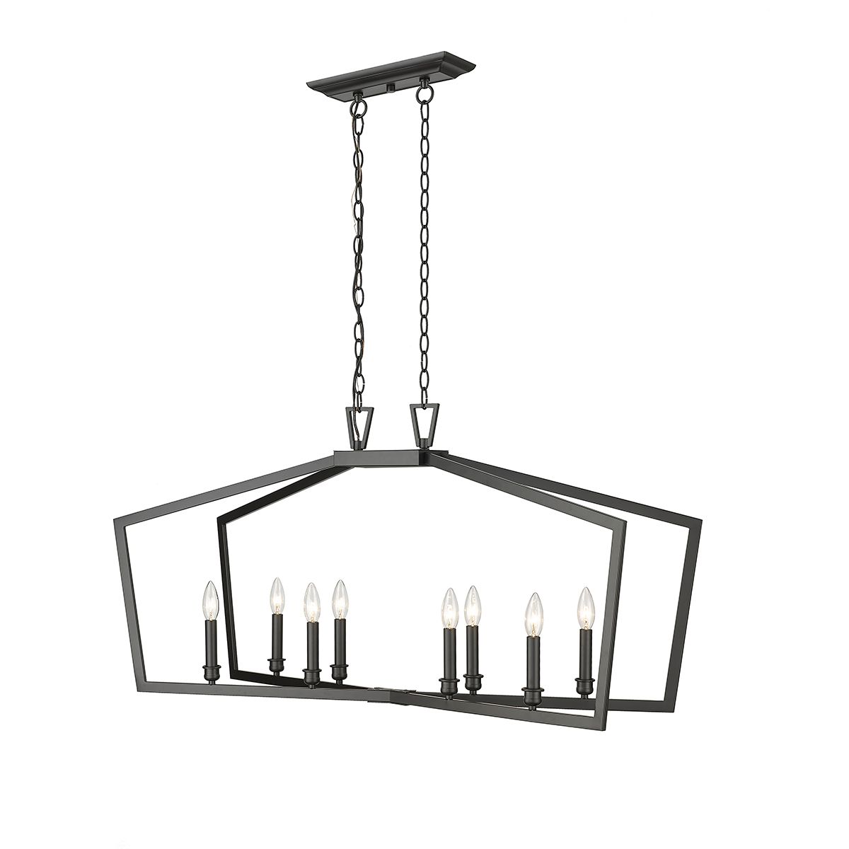 Image 3 Millennium Lighting Lizabeth 8 Light Chandelier in Matte Black more views