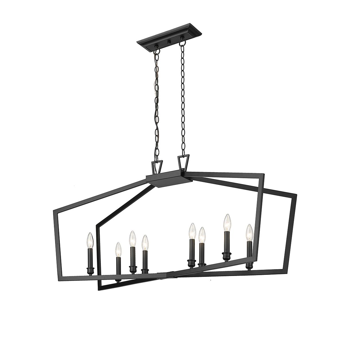 Image 4 Millennium Lighting Lizabeth 8 Light Chandelier in Matte Black more views