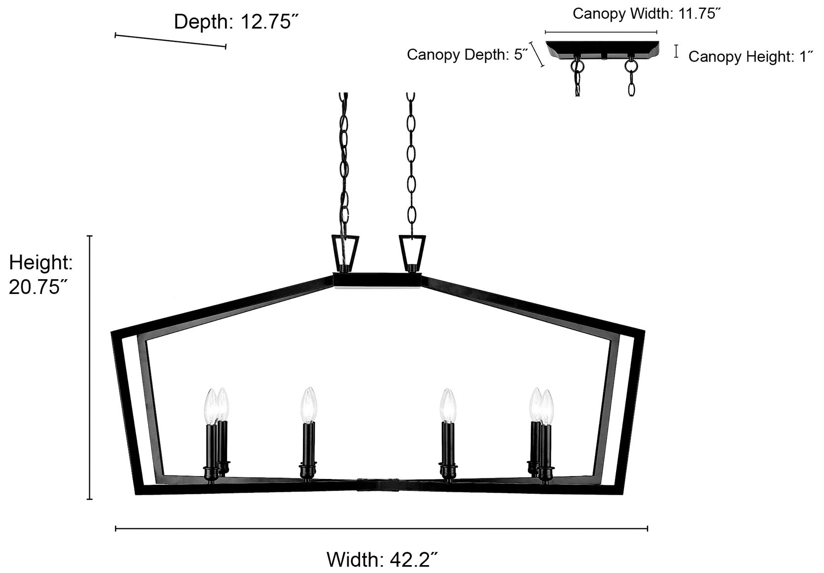 Image 6 Millennium Lighting Lizabeth 8-Light Pendant in White/Gold more views