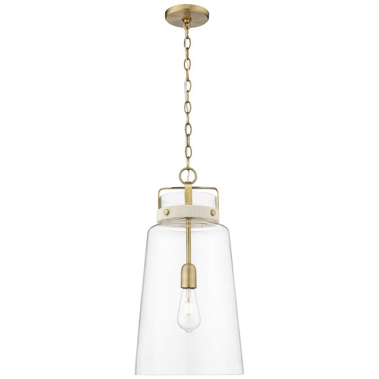 Image 1 Millennium Lighting Lolla 1-Light Pendant in Vintage Brass