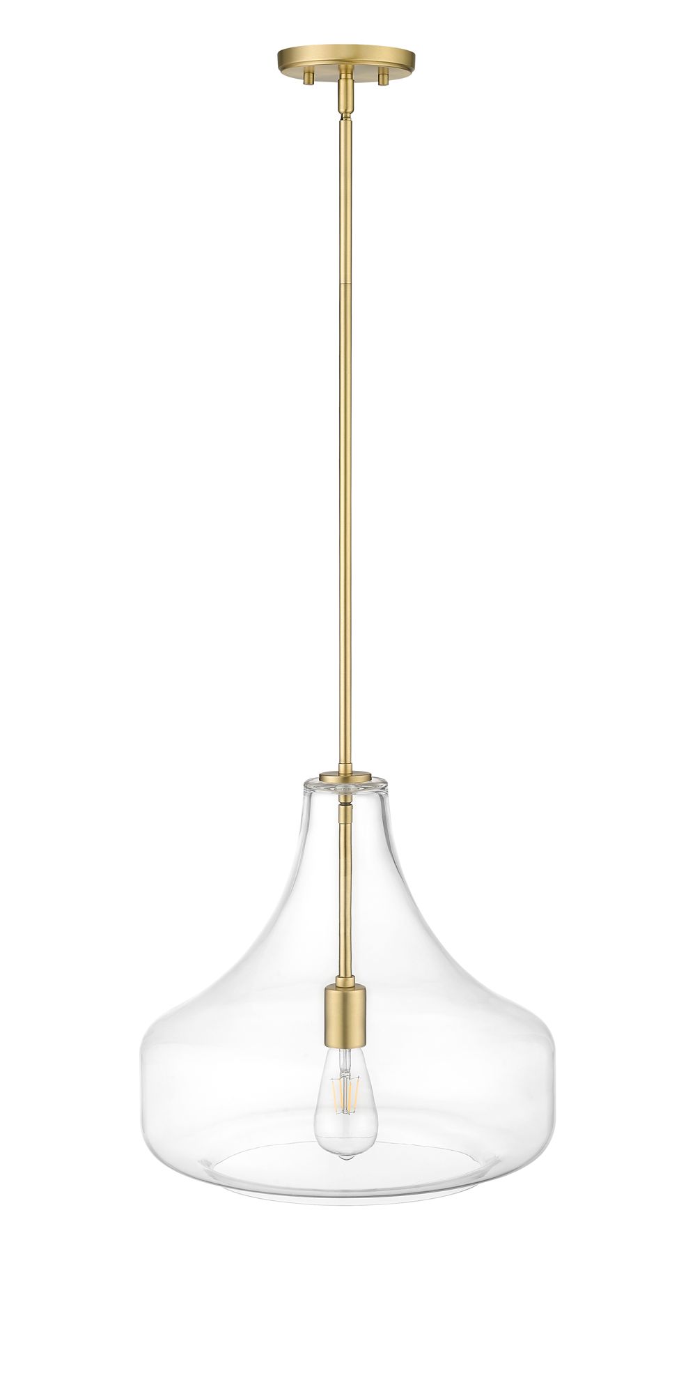 Image 5 Millennium Lighting Madelynn 1-Light Pendant in Vintage Brass more views