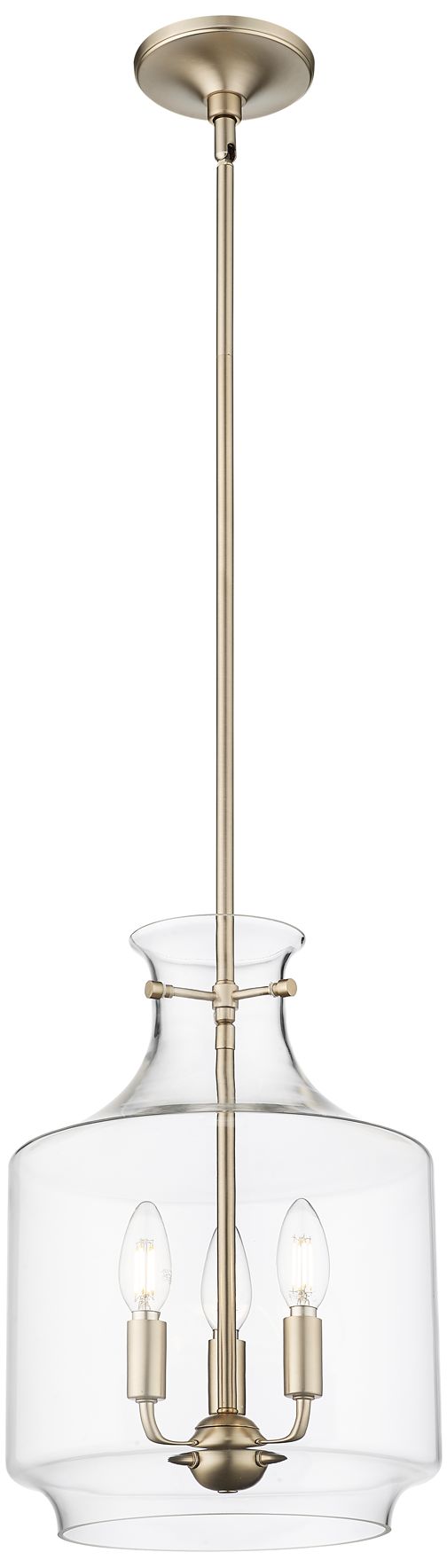 Image 2 Millennium Lighting Mahannah 3-Light Pendant in Modern Gold more views