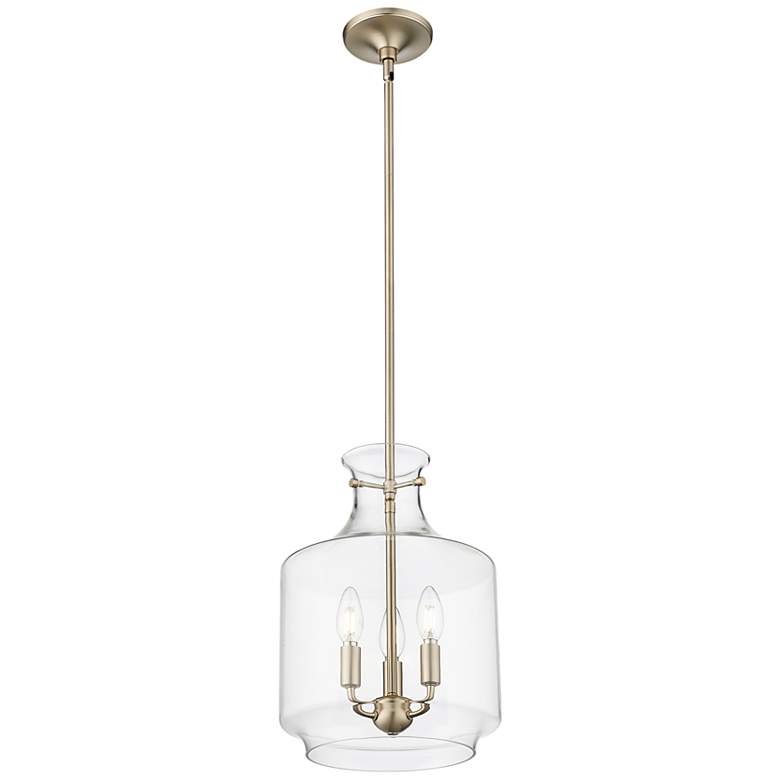 Image 3 Millennium Lighting Mahannah 3-Light Pendant in Modern Gold more views