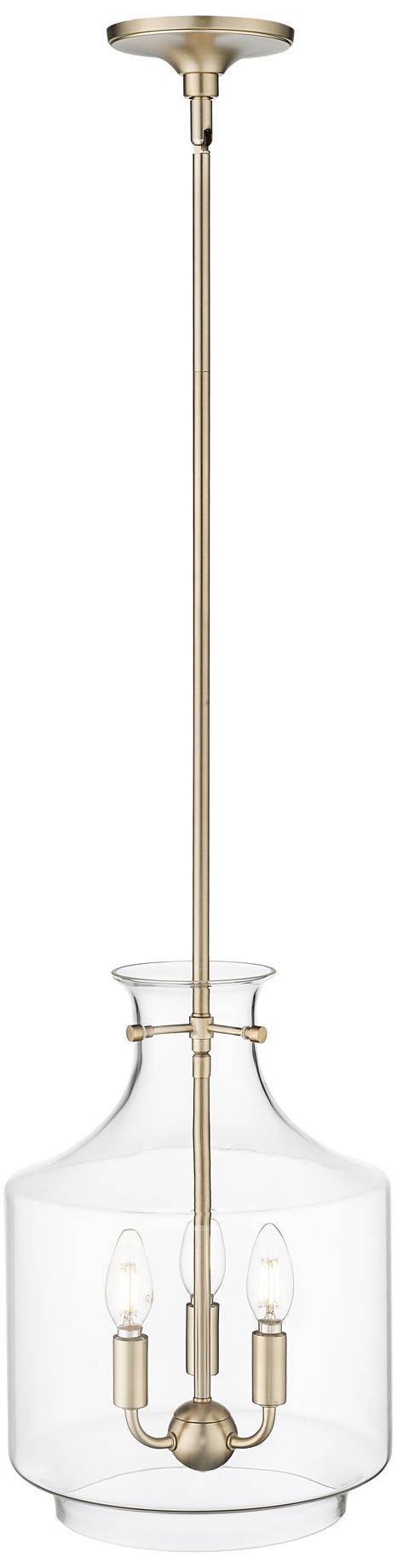 Image 4 Millennium Lighting Mahannah 3-Light Pendant in Modern Gold more views