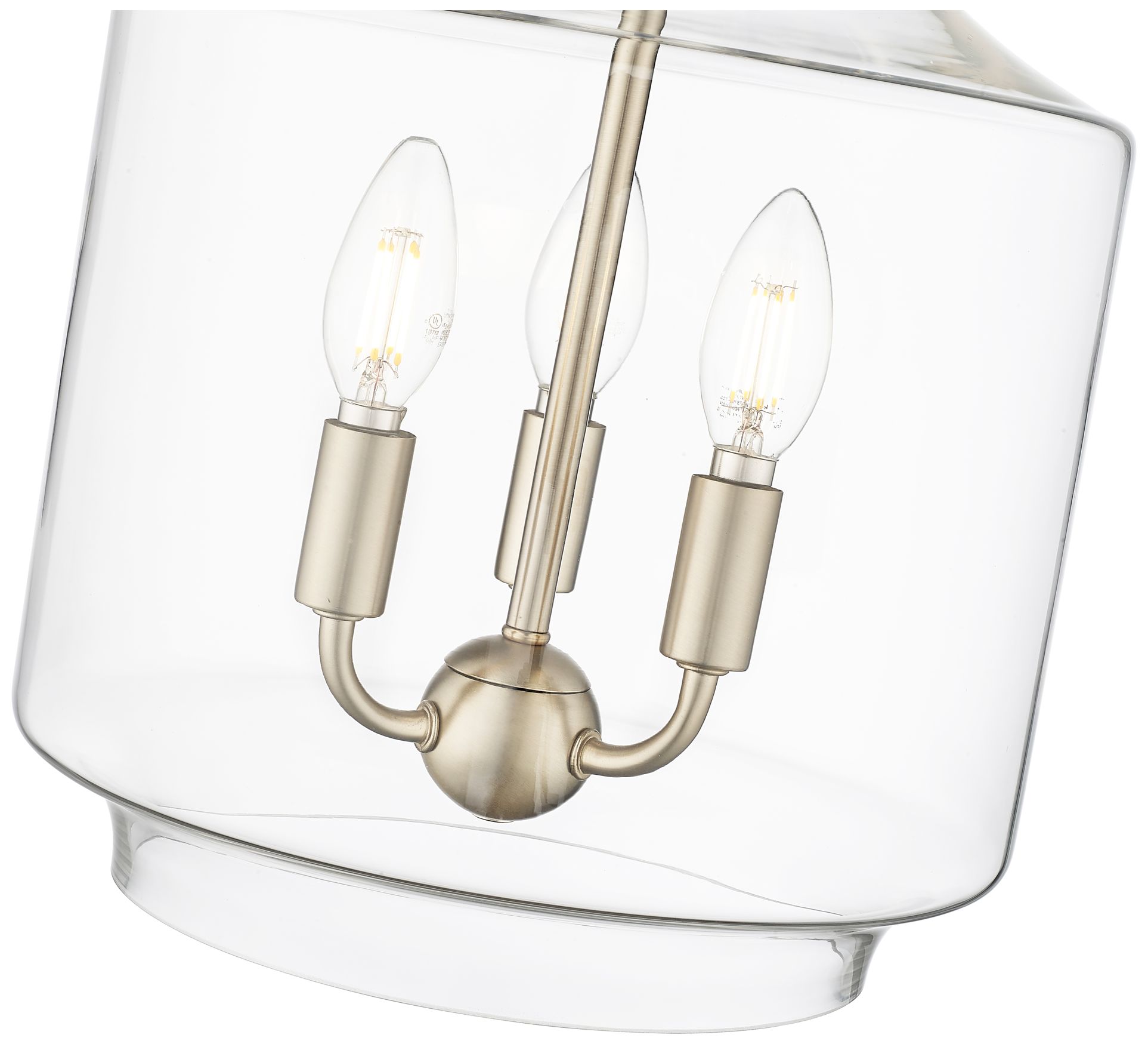 Image 5 Millennium Lighting Mahannah 3-Light Pendant in Modern Gold more views