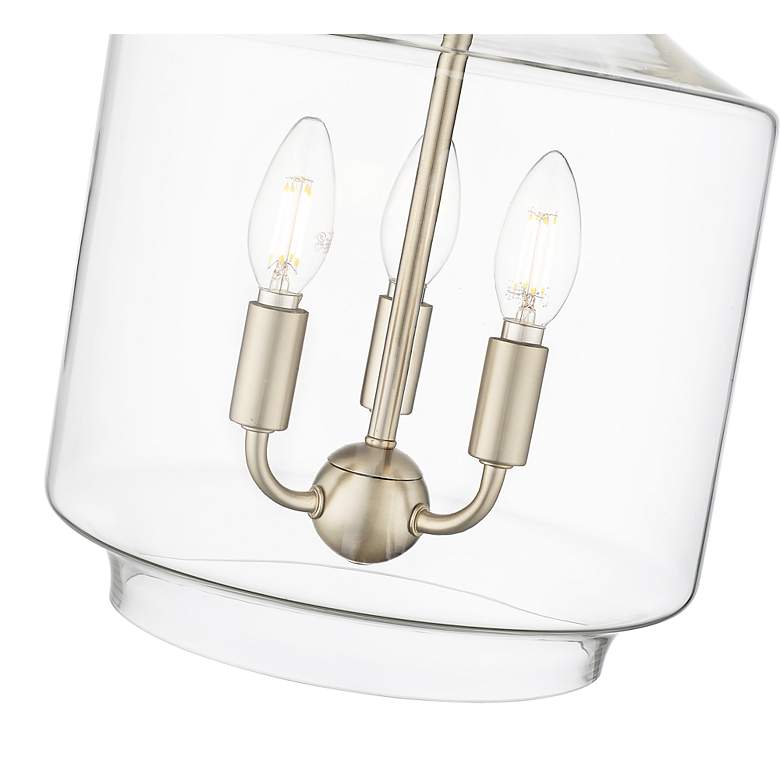 Image 5 Millennium Lighting Mahannah 3-Light Pendant in Modern Gold more views
