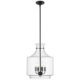 Image1 of Millennium Lighting Mahannah 4-Light Pendant in Matte Black
