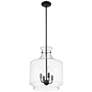 3_Millennium Lighting Mahannah 4-Light Pendant in Matte Black more views