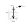 6_Millennium Lighting Mahannah 4-Light Pendant in Matte Black more views