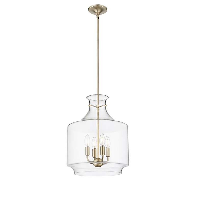 Image 2 Millennium Lighting Mahannah 4-Light Pendant in Modern Gold more views