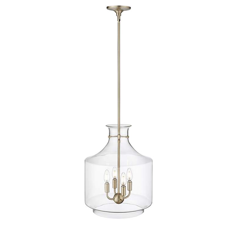 Image 4 Millennium Lighting Mahannah 4-Light Pendant in Modern Gold more views