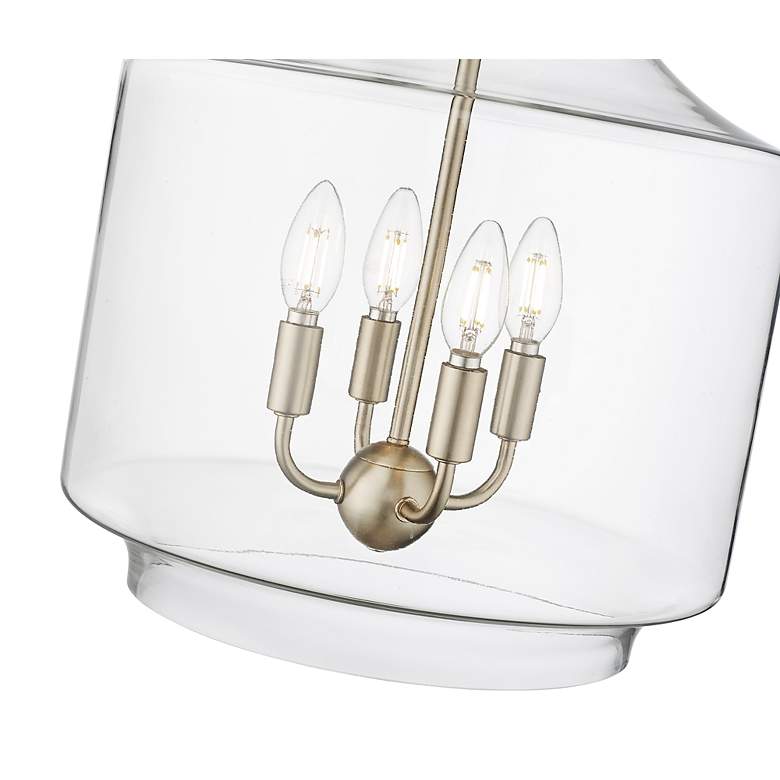 Image 5 Millennium Lighting Mahannah 4-Light Pendant in Modern Gold more views