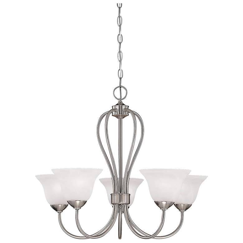 Image 1 Millennium Lighting Main Street 5-Light Chandelier in Satin Nickel