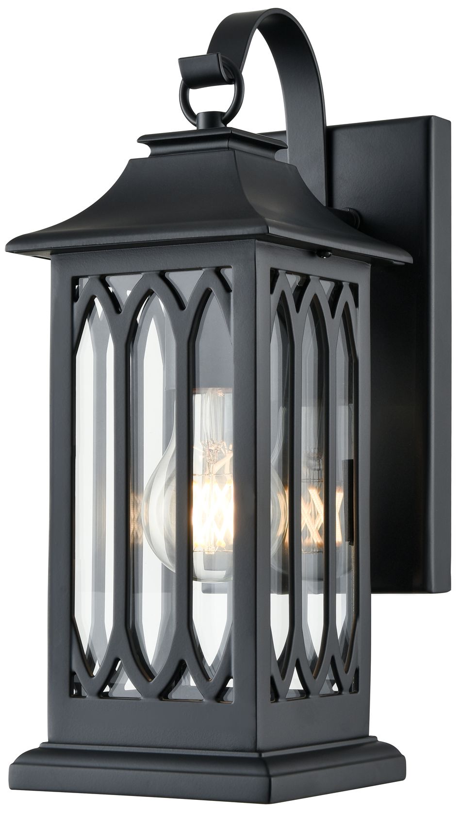 Image 3 Millennium Lighting Mallorey 1-Light Outdoor Wall Sconce in Black more views