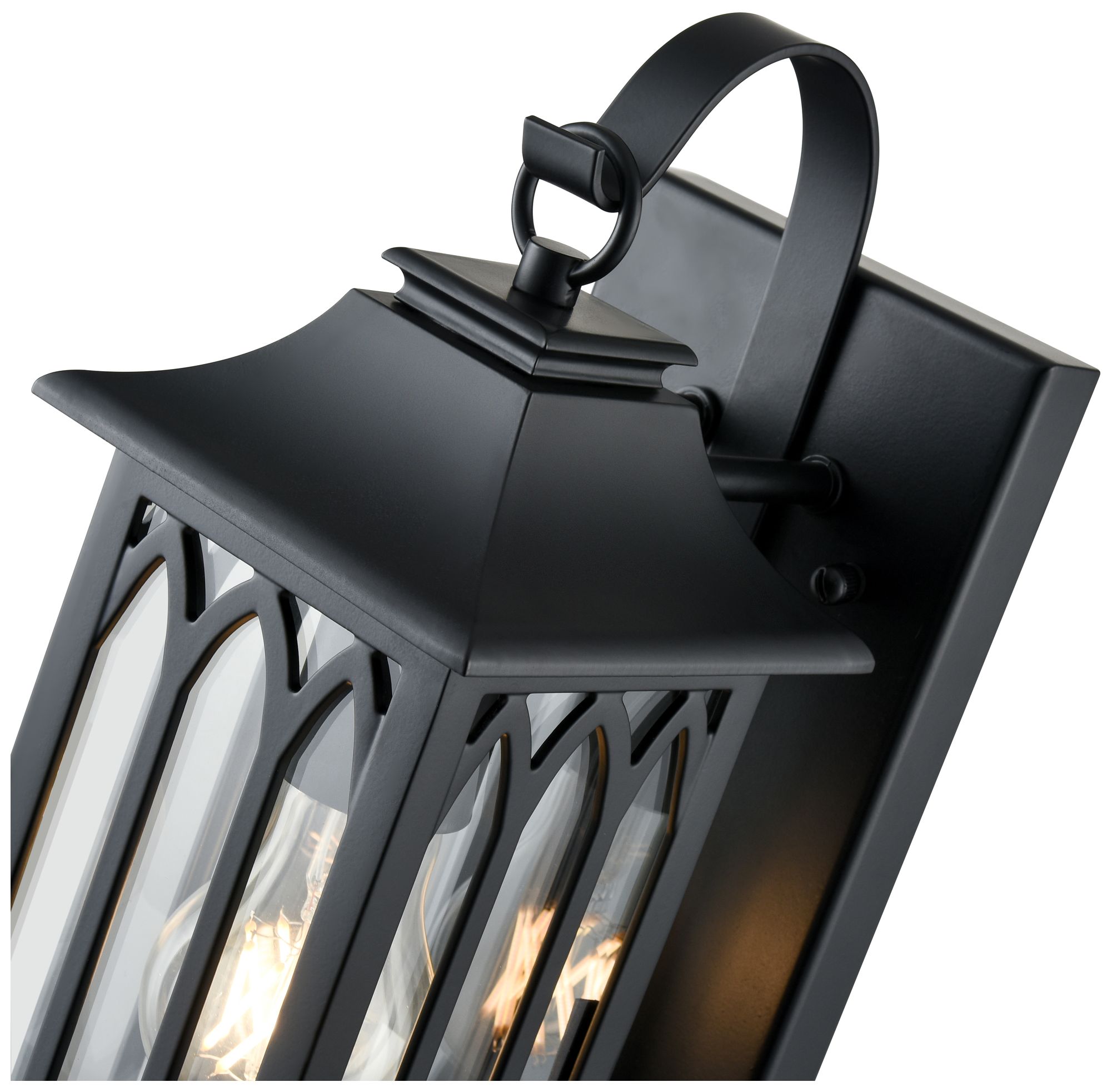 Image 6 Millennium Lighting Mallorey 1-Light Outdoor Wall Sconce in Black more views