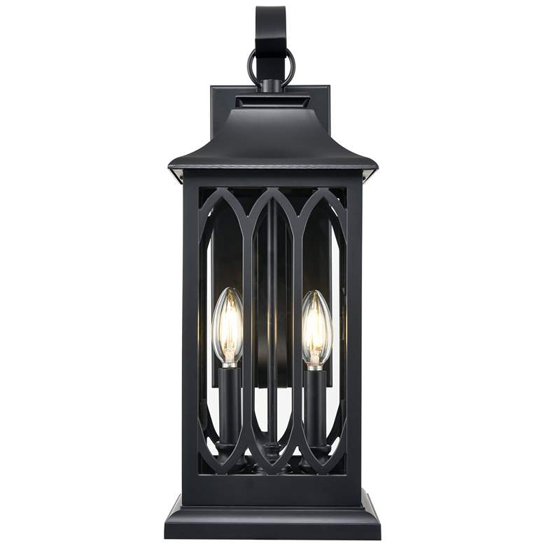 Image 1 Millennium Lighting Mallorey 2-Light Outdoor Wall Sconce in Black