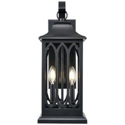 Millennium Lighting Mallorey 2-Light Outdoor Wall Sconce in Black