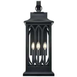 Millennium Lighting Mallorey 3-Light Outdoor Wall Sconce in Black