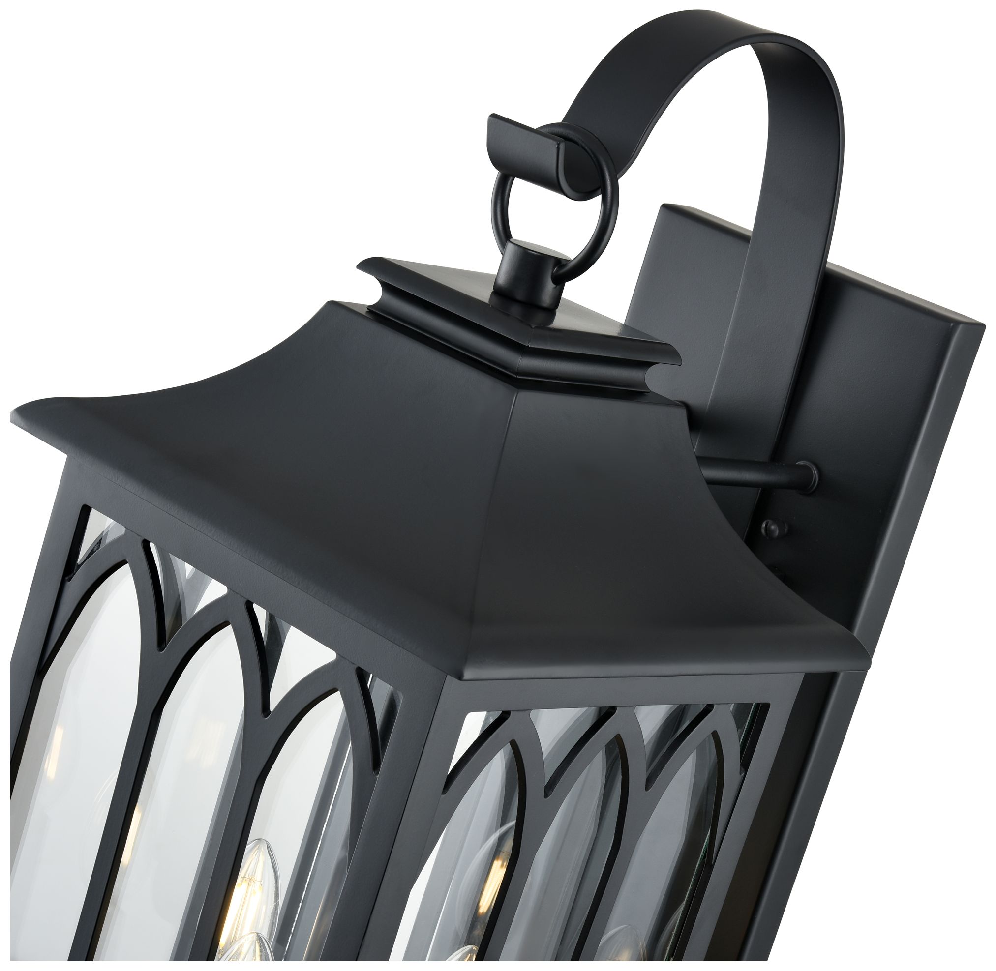 Image 6 Millennium Lighting Mallorey 3-Light Outdoor Wall Sconce in Black more views