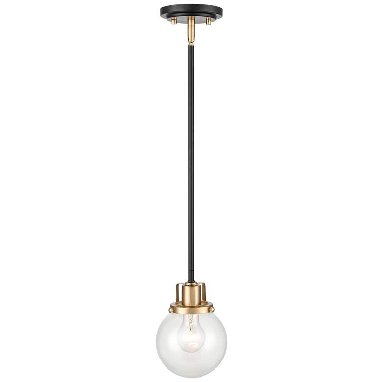 Image 1 Millennium Lighting Mellrosa 1 Light Pendant Fixture in Matte Black