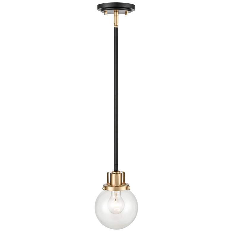 Image 1 Millennium Lighting Mellrosa 1 Light Pendant Fixture in Matte Black