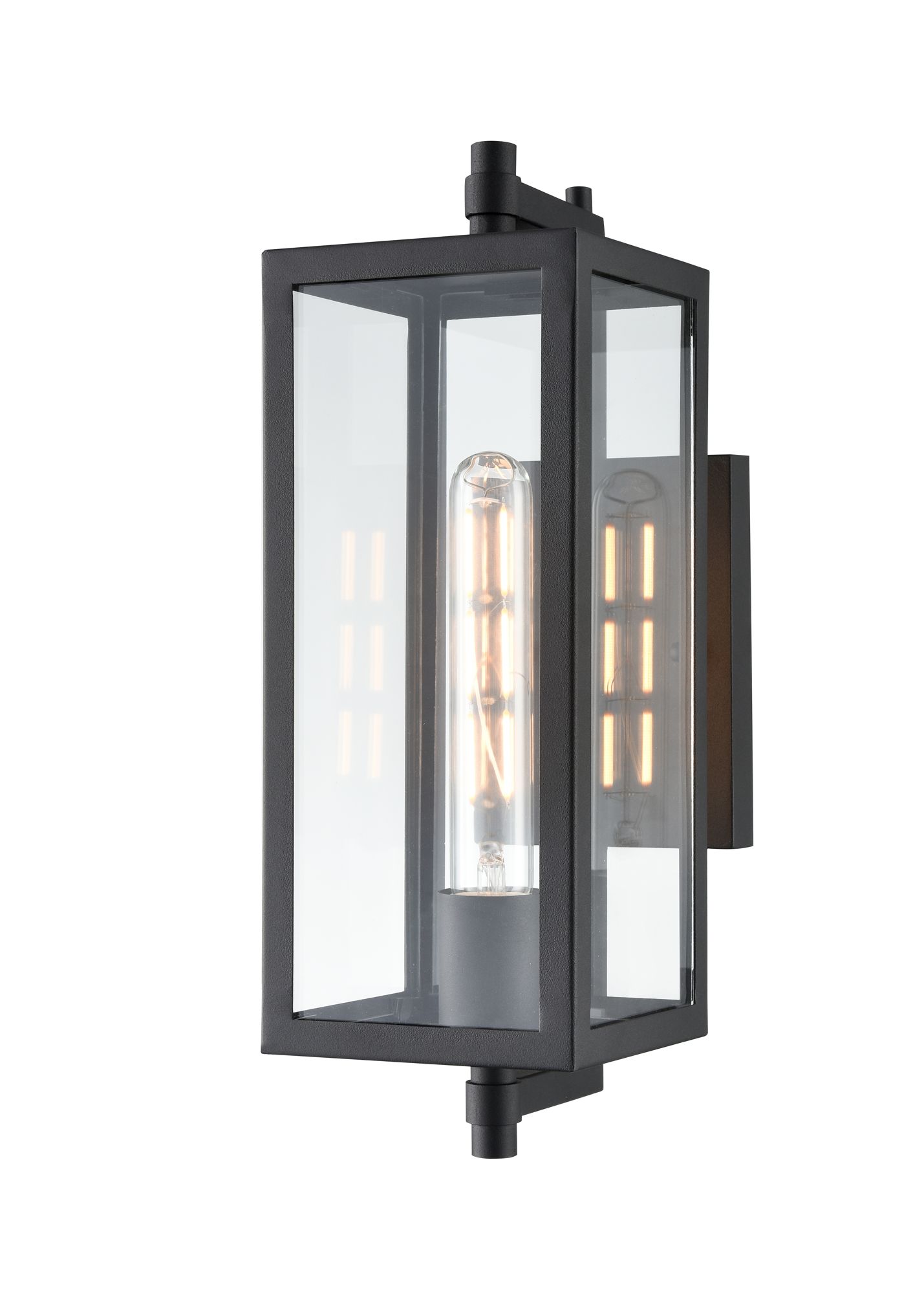 Image 3 Millennium Lighting Messi 1-Light Textured Black Outdoor Wall Sconce more views