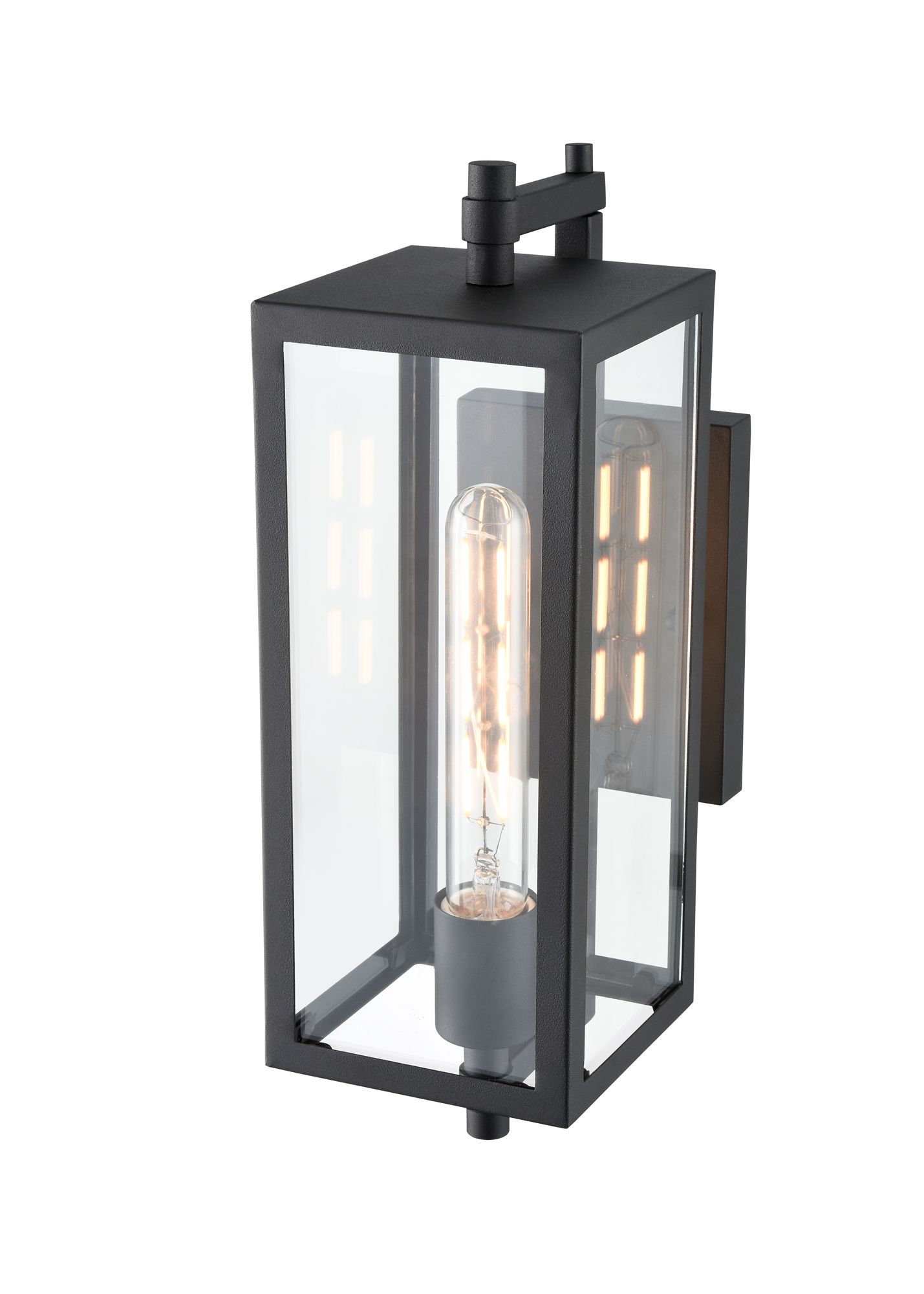 Image 4 Millennium Lighting Messi 1-Light Textured Black Outdoor Wall Sconce more views