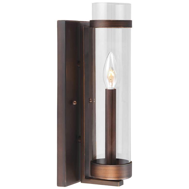 Image 1 Millennium Lighting Milan 1-Light Indoor Wall Sconce in Rubbed Bronze